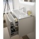 Mobile da Bagno Sospeso 74 cm Bianco Opaco