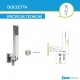 miscelatore doccia incasso con deviatore in acciaio inox aisi 316 spazzolato