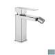 Miscelatore bidet serie NEWTON in acciaio inox aisi 304 finitura spazzolato con piletta e flessibili di collegamento