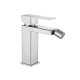 Miscelatori Lavabo + Bidet serie newton in acciaio inox aisi 304 finitura spazzolato con pilette e flessibili