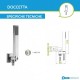 Miscelatori Lavabo + Bidet + Incasso con Deviatore completo di set doccia in acciaio inox aisi 304 finitura spazzolato