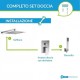 Miscelatori Lavabo Alto + Bidet + Incasso con Deviatore completo di set doccia in acciaio inox aisi 304 finitura spazzolato