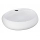 Lavabo sospeso modello Cloud Rak Ceramics cm 55x42,5 ceramica bianca lucida senza troppopieno