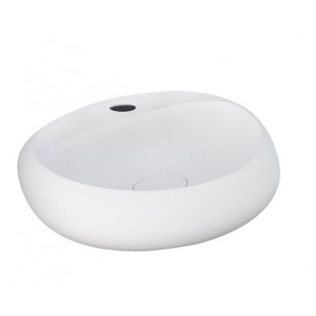 Lavabo sospeso modello Cloud Rak Ceramics cm 65x44 ceramica bianca lucida senza troppopieno