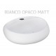 Lavabo sospeso modello Cloud Rak Ceramics cm 55x42,5 ceramica bianco opaco matt senza troppopieno