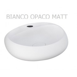 Lavabo sospeso modello Cloud Rak Ceramics cm 65x44 ceramica bianco opaco matt senza troppopieno