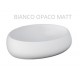 Lavabo da appoggio modello Cloud Rak Ceramics cm 58x40 cm. ceramica bianco opaco matt senza troppopieno