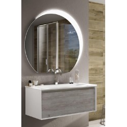 Mobile da Bagno Sospeso 100 cm Venus Finitura Pino Sbiancato