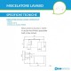 Miscelatori Lavabo da incasso a parete + Bidet + Incasso Deviatore completo di set doccia in acciaio inox finitura spazzolato