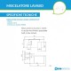 Miscelatori lavabo da incasso a parete + bidet + gruppo vasca/doccia a colonna serie newton in acciaio inox finitura spazzolato