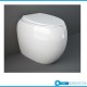Vaso con fissaggio nascosto Filo muro serie Cloud di Rak Ceramics con Tecnologia Rimless in ceramica bianca lucida