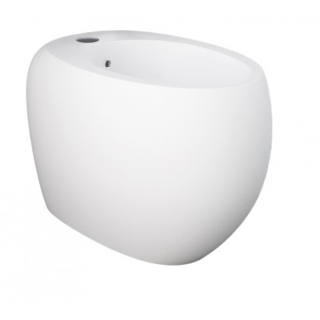 Bidet filomuro con fissaggio nascosto CLOUD di Rak Ceramics in ceramica bianco lucido