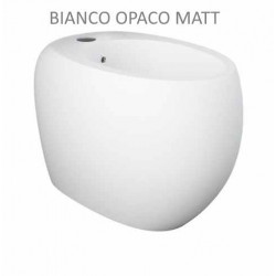 Bidet filomuro con fissaggio nascosto CLOUD di Rak Ceramics in ceramica bianco opaco matt