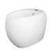 Bidet filomuro con fissaggio nascosto CLOUD di Rak Ceramics in ceramica bianco opaco matt