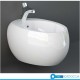 Bidet sospeso con fissaggio nascosto CLOUD di Rak Ceramics in ceramica bianco lucido