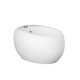 Sanitari sospesi Cloud con fissaggio nascosto di Rak Ceramics Vaso + Bidet in Ceramica Bianco Lucido