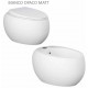 Sanitari sospesi Cloud con fissaggio nascosto di Rak Ceramics Vaso + Bidet in Ceramica Bianco opaco matt