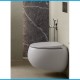 Sanitari sospesi Cloud con fissaggio nascosto di Rak Ceramics Vaso + Bidet in Ceramica Bianco opaco matt