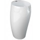 Lavabo autoportante freestanding 86,5h cm. modello Cloud di Rak Ceramics Bianco Lucido con foro per miscelatore