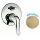 Nice Serie Wilson Miscelatori Lavabo e Bidet con Piletta Salterello + Incasso Doccia con deviatore in Ottone Bronzato Anticato