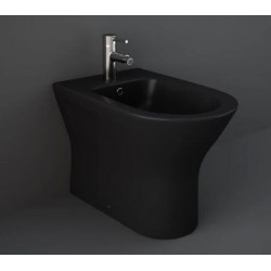 Bidet Filo muro serie Feeling di Rak Ceramics in ceramica nero opaco matt cod.RST14504A