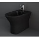 Bidet Filo muro serie Feeling di Rak Ceramics in ceramica nero opaco matt cod.RST14504A