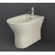 Bidet Filo muro serie Feeling di Rak Ceramics in ceramica beige opaco matt cod.RST14505A