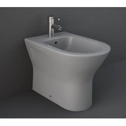 Bidet Filo muro serie Feeling di Rak Ceramics in ceramica grigio opaco matt cod.RST14503A