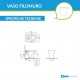 Vaso + Bidet Filo muro serie Feeling di Rak Ceramics con Tecnologia Rimless in ceramica bianco opaco matt