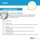 Vaso + Bidet Filo muro serie Feeling di Rak Ceramics con Tecnologia Rimless in ceramica bianco opaco matt