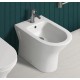 Bidet Filo muro serie Feeling di Rak Ceramics in ceramica bianco opaco matt cod.RST14500A