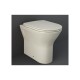 Vaso + Bidet Filo muro serie Feeling di Rak Ceramics con Tecnologia Rimless in ceramica beige opaco matt