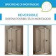 Box Doccia Semicircolare 3 lati 90x90x90 cm Cristallo 6 mm a Doppia Anta Scorrevole art. OS153