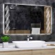 Su Misura Specchio da Bagno Filo Lucido Retroilluminante led 20W con pulsante touch integrato art. spe7635