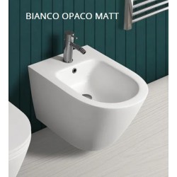 Bidet con fissaggio nascosto sospeso Feeling di Rak Ceramics  in ceramica bianco opaco matt cod.RST07500A