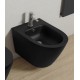 Bidet con fissaggio nascosto sospeso Feeling di Rak Ceramics  in ceramica nero opaco matt cod.RST07504A