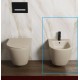 Bidet con fissaggio nascosto sospeso Feeling di Rak Ceramics  in ceramica cappuccino opaco matt cod.RST07514A