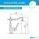 Nice Serie Funny Miscelatori Lavabo e Bidet con Piletta Salterello + Incasso Doccia in Ottone Bronzato Anticato