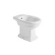 Sanitari Pompea Vaso + Bidet Completi di Cassetta a Zaino in Ceramica Bianca e Meccanismo di Scarico 