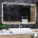 Su Misura Specchio Bagno Smart Filo Lucido Retroilluminante led ad accensione vocale tramite alexa o google assistant art.16