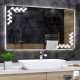 Su Misura Specchio Bagno Smart Filo Lucido Retroilluminante led ad accensione vocale tramite alexa o google assistant art.161