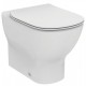 Wc AQUABLADE® con Scarico Traslato art. T3537 Tesi Ideal Standard + Coprivaso Ultra Slim a chiusura soft-close