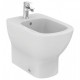 Sanitari Filo muro Ideal Standard Tesi Wc AQUABLADE® con Scarico Traslato Bidet e Coprivaso Ultra Slim a chiusura soft-close