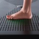 Piatto Doccia Relax 80x80 H 3 cm in Ceramica Nero Opaco con piletta inclusa