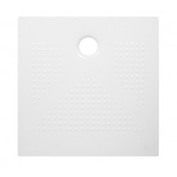 Piatto Doccia Relax 80x80 H 3 cm in Ceramica Bianco Opaco con piletta inclusa