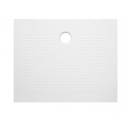 Piatto Doccia Relax 90x90 H 3 cm in Ceramica Bianco Opaco con piletta inclusa