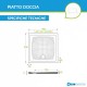 Piatto Doccia Relax 90x90 H 3 cm in Ceramica Bianco Opaco con piletta inclusa