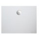 Piatto Doccia Relax 80x100 H 3 cm in Ceramica Bianco Lucido con piletta inclusa
