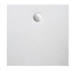 Piatto Doccia Relax 80x80 H 3 cm in Ceramica Bianco Lucido con piletta inclusa