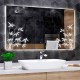 Su Misura Specchio da Bagno Filo Lucido Retroilluminante led 20W con pulsante touch integrato art. speD191